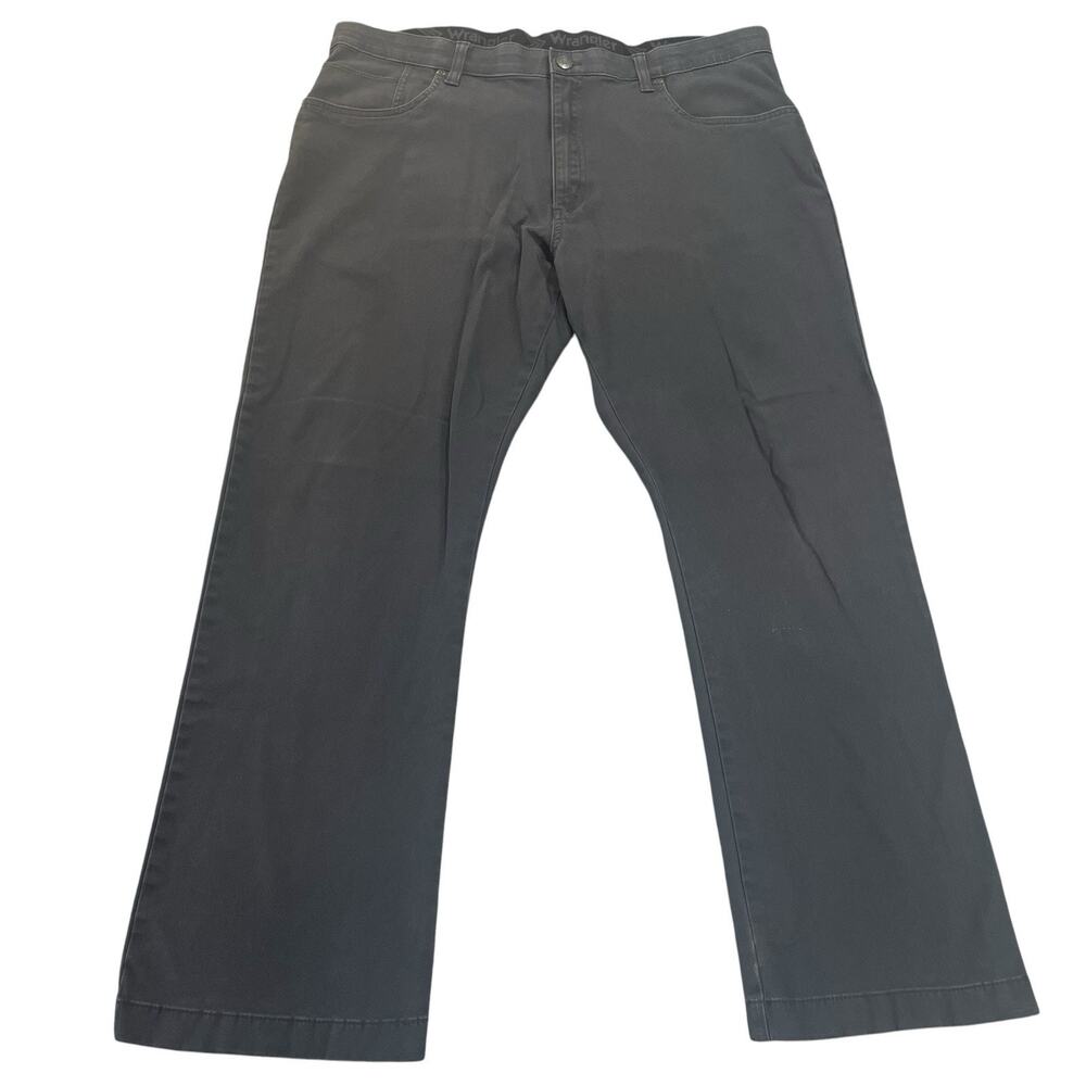 Wrangler Comfort Flex Waist Pants Men's Fit 38x28 (36x29 Tag) Charcoal Gray